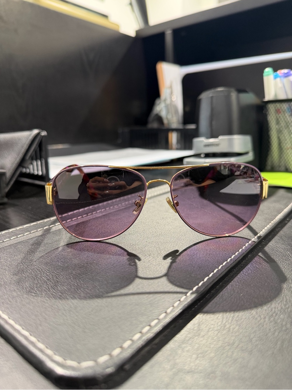 Coach Purple Tortoise Sunglasses